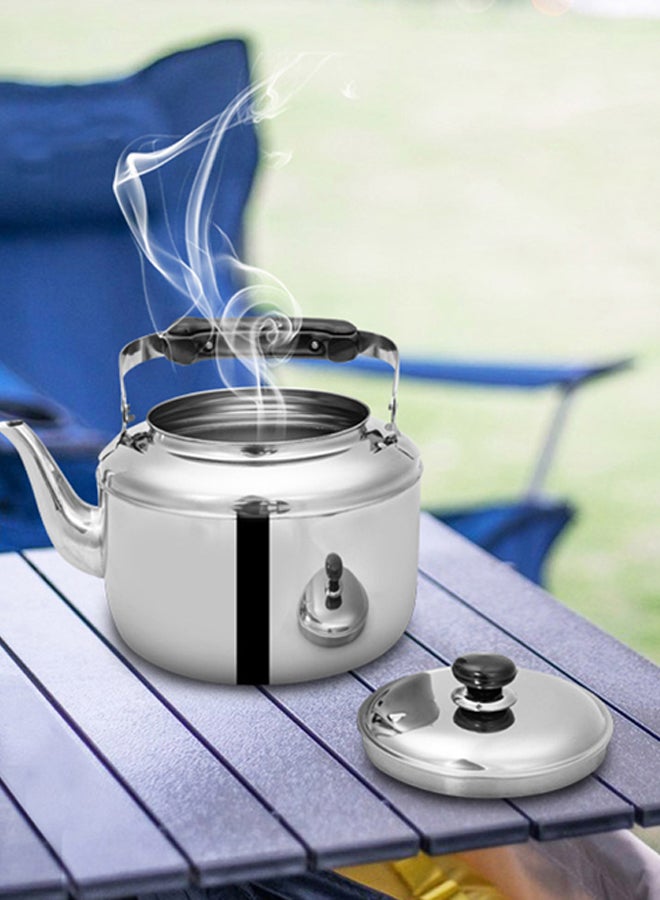 السنيدي ابريق شاي كوري، ابريق شاي ستانلس ستيل، فضي، سعة 6 لتر - Image 4