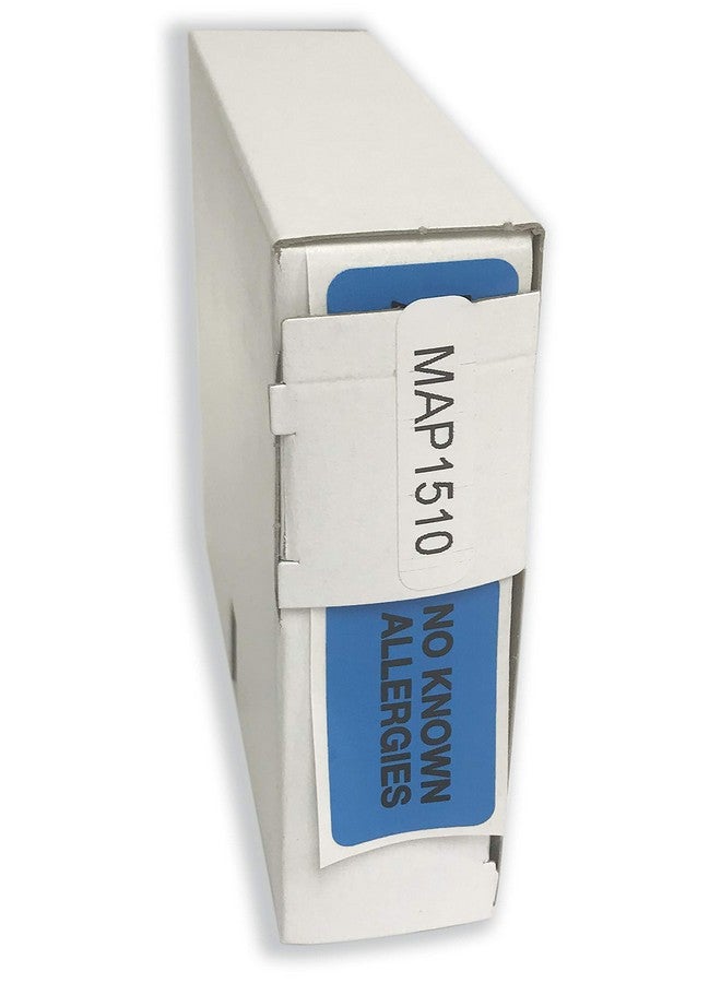 Tabbies Medical Allergy Label, Light Blue, 1-1/2"W x 7/8" H, NO Allergies 250 Labels/Roll (MAP1510) - Image 2