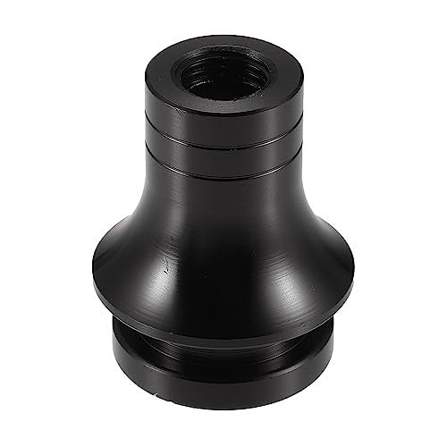 VekAuto Car Gear Shift Knob Adapter M12x125 Shifter Boot Retainer Universal for Manual Transmission Vehicles Durable Aluminum Alloy Black - Image 1