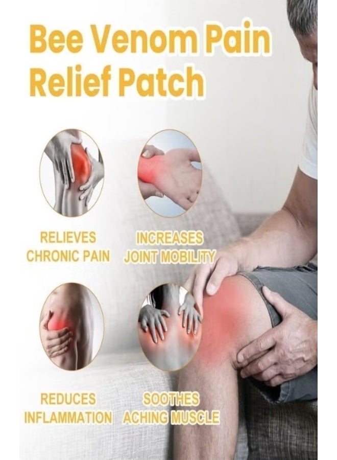 Sumifun 4-Piece Bee Venom Knee Pain Relief Patch, Herbal Joint & Arthritis Support, Flexible Adhesive Therapy Patch - Image 2