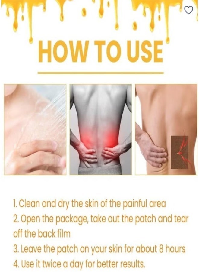 Sumifun 4-Piece Bee Venom Knee Pain Relief Patch, Herbal Joint & Arthritis Support, Flexible Adhesive Therapy Patch - Image 3