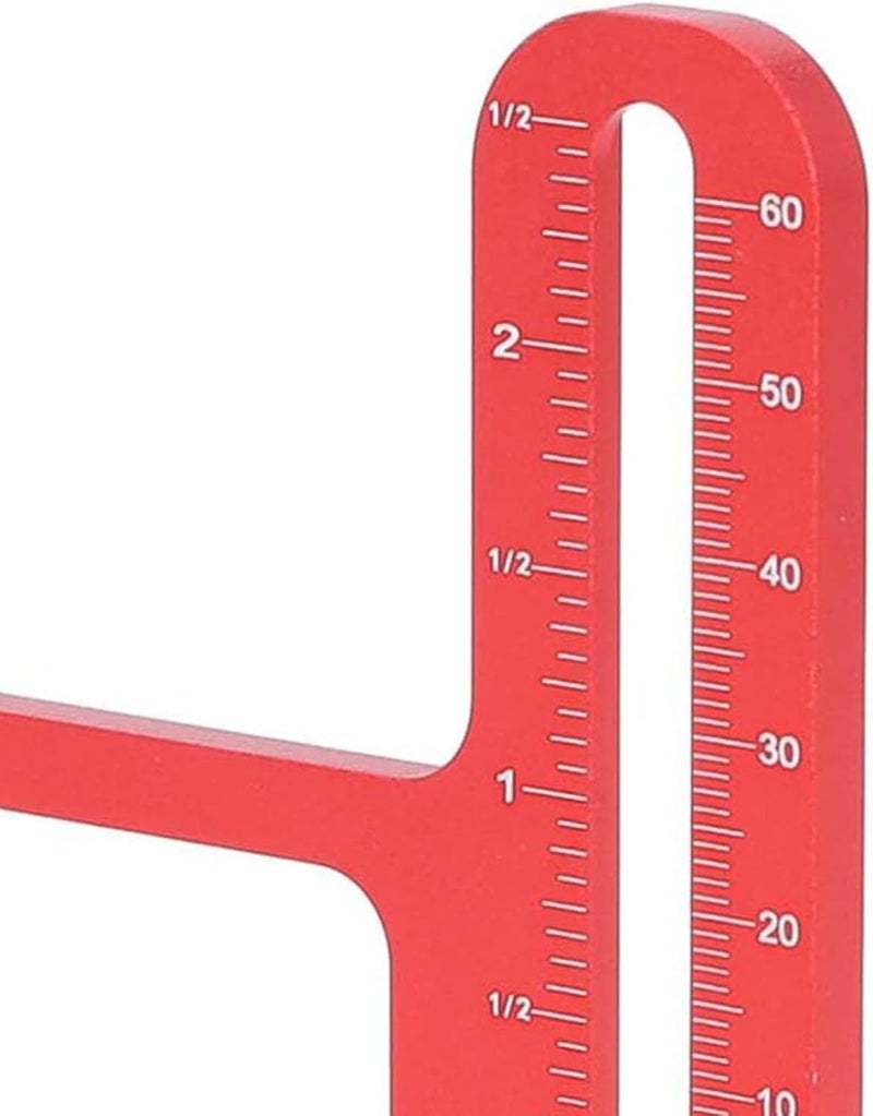 Table Saw Height Gauge Aluminum Alloy 0 to 60mm 45° Angle Precision Measuring Tool for Woodworking Saw Blade and Planer Adjustments - Image 5