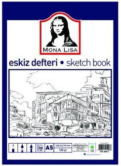 Mona Lisa Sketchbook Sketch Book A5 