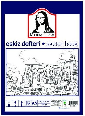 Mona Lisa - Sketchbook Sketch Book A5 - Image 1