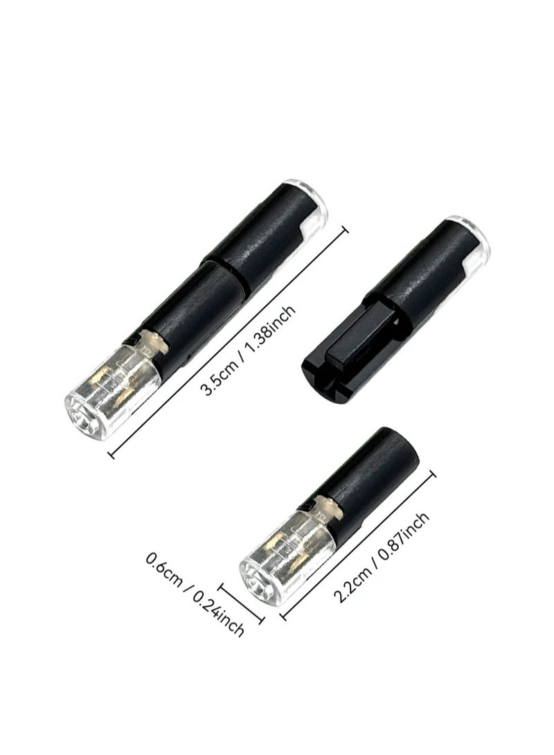 12-pin dual-wire input connector, 2-pin 2-port, PVC insulated, copper contact material, quick-connect terminal, no-load power mode, with locking clip, for connecting LED lighting wires in cars and homes - Image 2