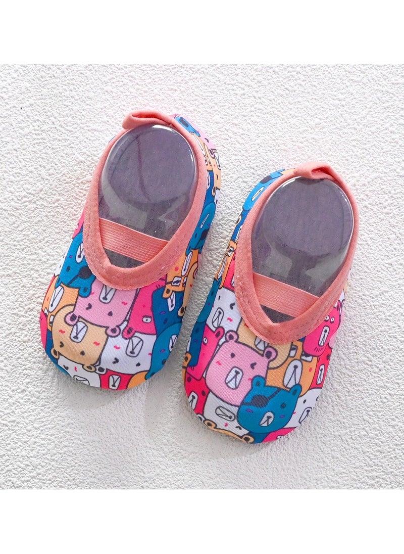Baby Non Slip Warm Socks Pairs Baby Non Slip Grip Cotton Cartoon Animal Ankle Socks With Non Skid Soles For Newborn Toddler Boy Gir 18-24 Months - Image 1