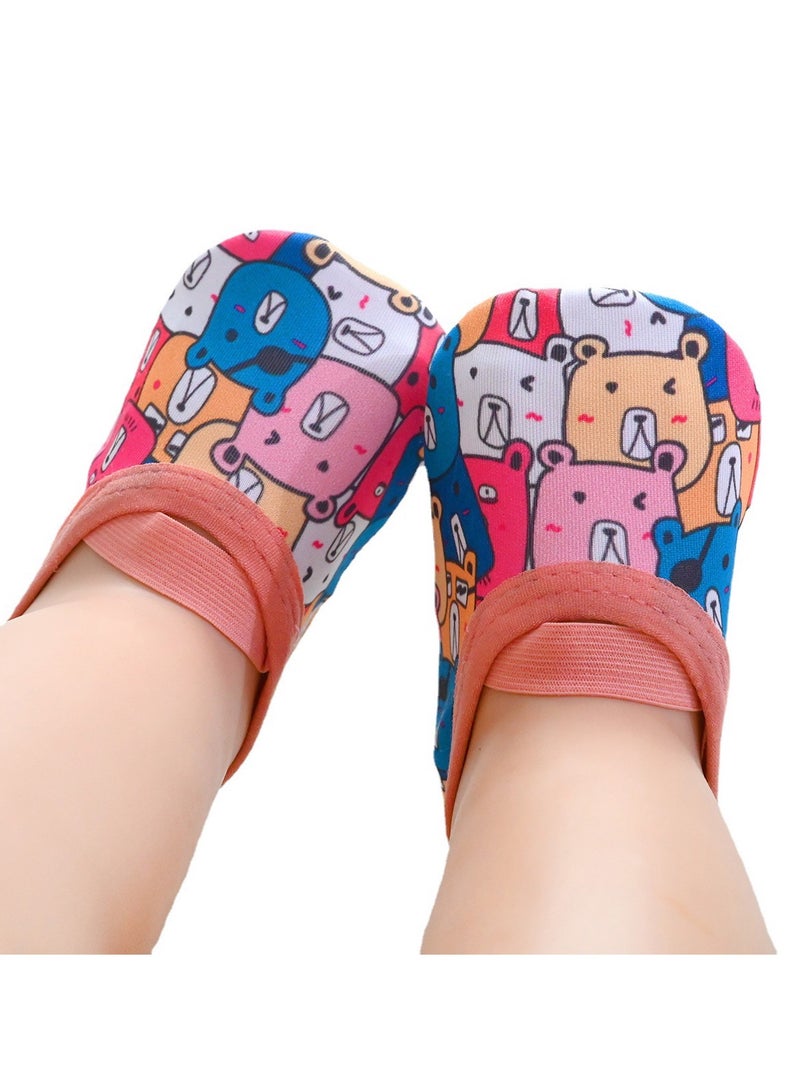 Baby Non Slip Warm Socks Pairs Baby Non Slip Grip Cotton Cartoon Animal Ankle Socks With Non Skid Soles For Newborn Toddler Boy Gir 18-24 Months - Image 2