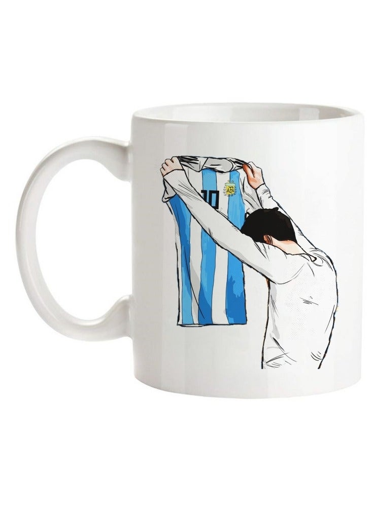 MEC MESSI Football Player Design Coffee Mug Printed On Both Sides Printed Coffee Mug 11Oz - Image 1