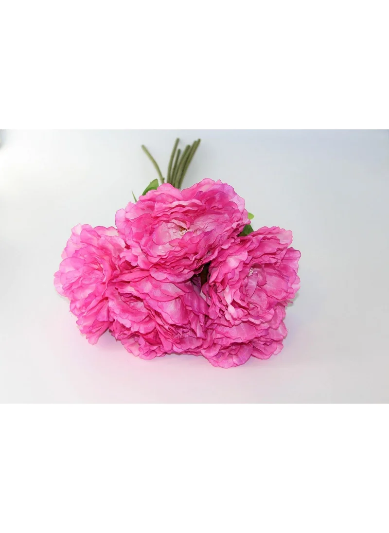 Mikasa Moor 320546 Pink 6-Piece Peony Artificial Flower