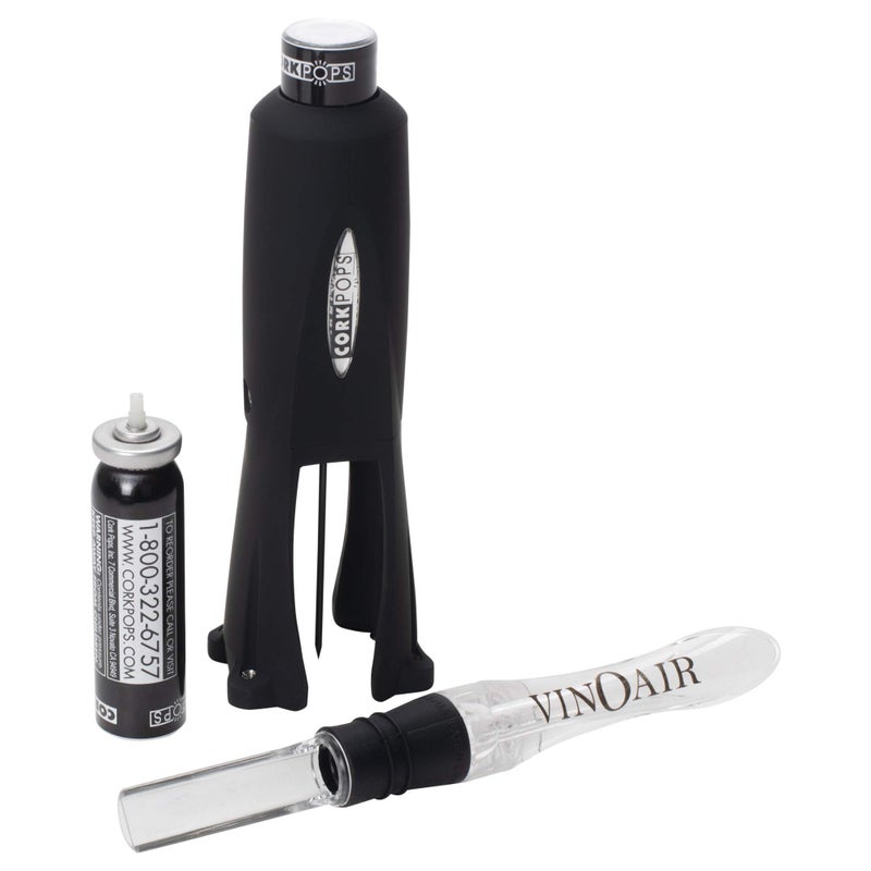 Cork Pops 20003 Nicholas Connoisseur Collection, Nicholas Legacy with Refill, Extra Cartridge, VinOair - Image 1