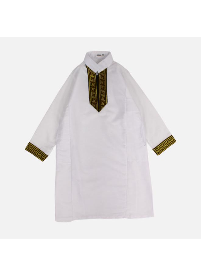 Our kids - White Long-Sleeved Jilbab - Image 1