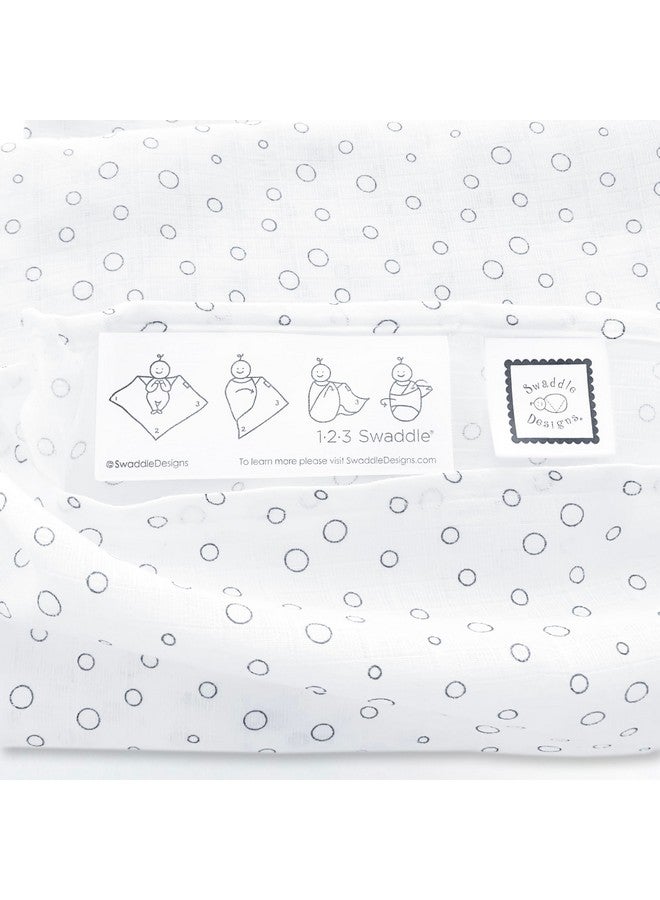 SwaddleDesigns Marquisette Receiving Swaddle Blanket for Baby Boys & Girls, Soft Premium Cotton Muslin, Best Shower Gift, Soft Black Champagne - Image 3