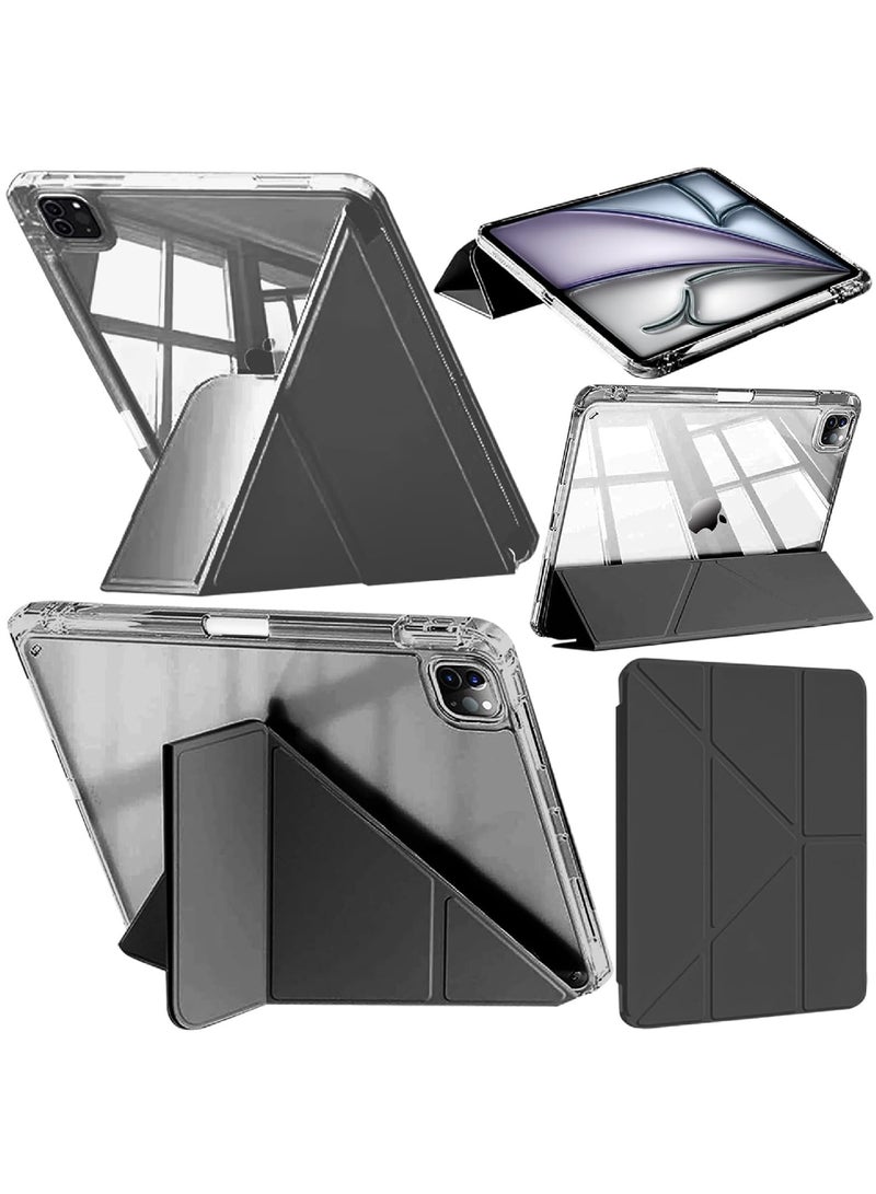 Rock Pow Case Cover for iPad Pro 11 inch Case 2022/2021/2020/2018 with Pencil Holder with Auto Sleep/Wake and Transparent Back for iPad Pro 11-inch 4th/3rd/2nd/1st Gen - Image 1