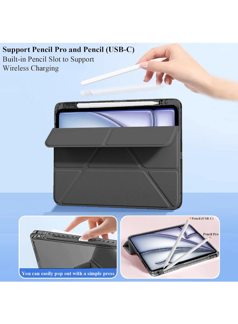 Rock Pow Case Cover for iPad Pro 11 inch Case 2022/2021/2020/2018 with Pencil Holder with Auto Sleep/Wake and Transparent Back for iPad Pro 11-inch 4th/3rd/2nd/1st Gen - Image 5