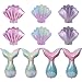 Finypa 10pcs Seashell Balloons Mermaid Tail Helium Mylar Foil Balloons for Under The Sea Decorations Baby Shower Summer Beach Mermaid Sea Theme Birthday Party Supplies - Image 2