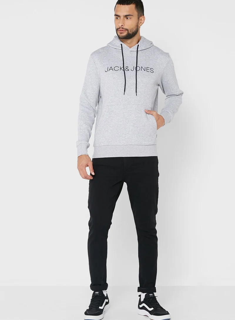 JACK & JONES Logo Print Hoodie