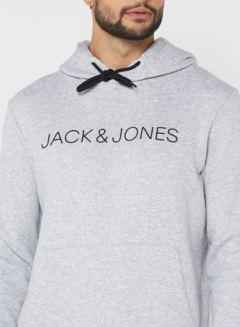 JACK & JONES Logo Print Hoodie