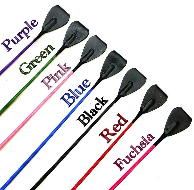 PETS TRIANGLE 24 inches Synthetic Handle, Nylon Loop, Leather Flap & Plastic Cap Stick Ideal Dog Walking and Dog Training Durable and Will Not Become Slippery(red) - Image 2