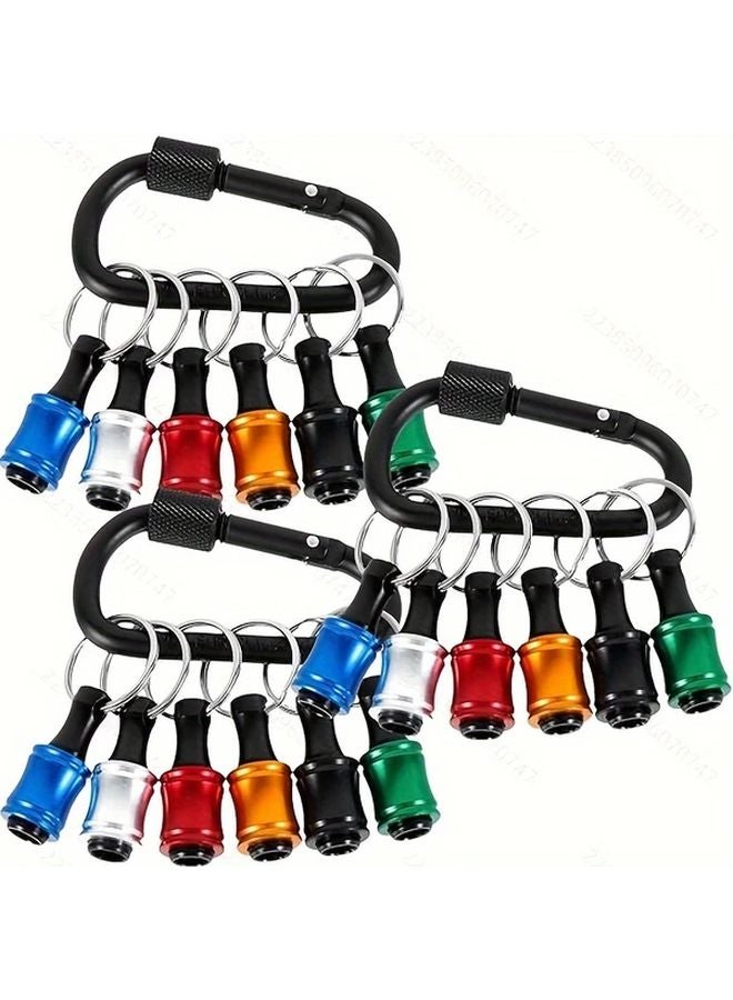 12pcs 1 4 Hex Shank Drill Bit Holder Self Locking Impact Driver Organizer Set - Image 2
