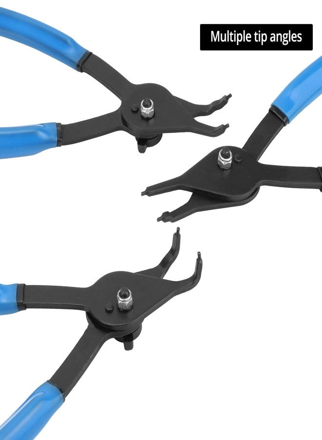 QWORK 12 Piece Versatile Retaining Snap Ring Pliers Set, Heavy-Duty Chrome-Moly Steel - Image 4