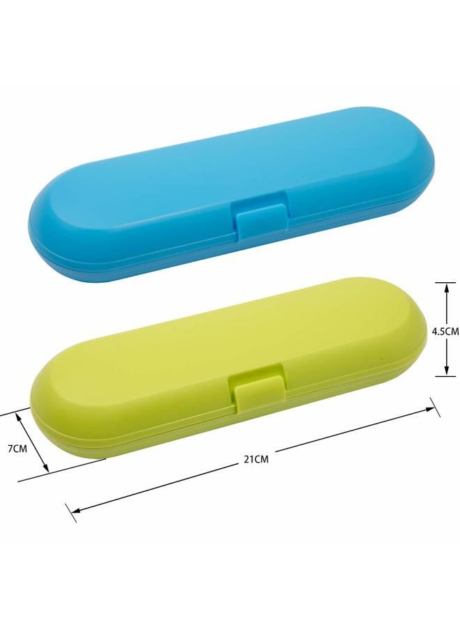 Nincha Plastic Electric Toothbrush Travel Case for Oral-B Pro Series, 2 packs (Blue&Green) - Image 2