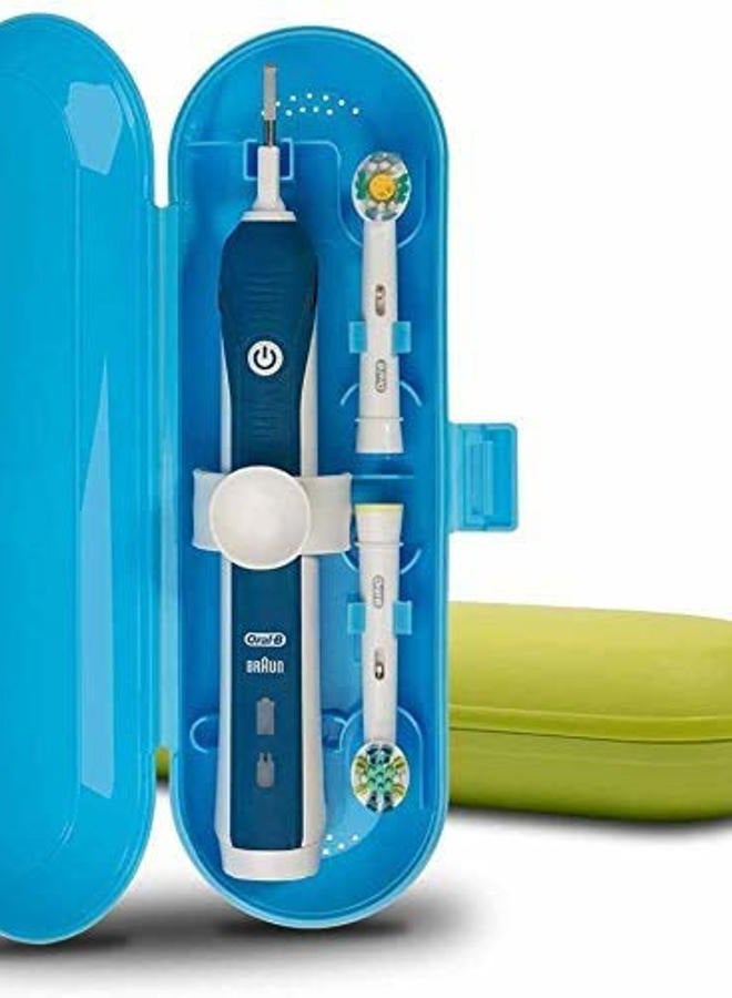 Nincha Plastic Electric Toothbrush Travel Case for Oral-B Pro Series, 2 packs (Blue&Green) - Image 1