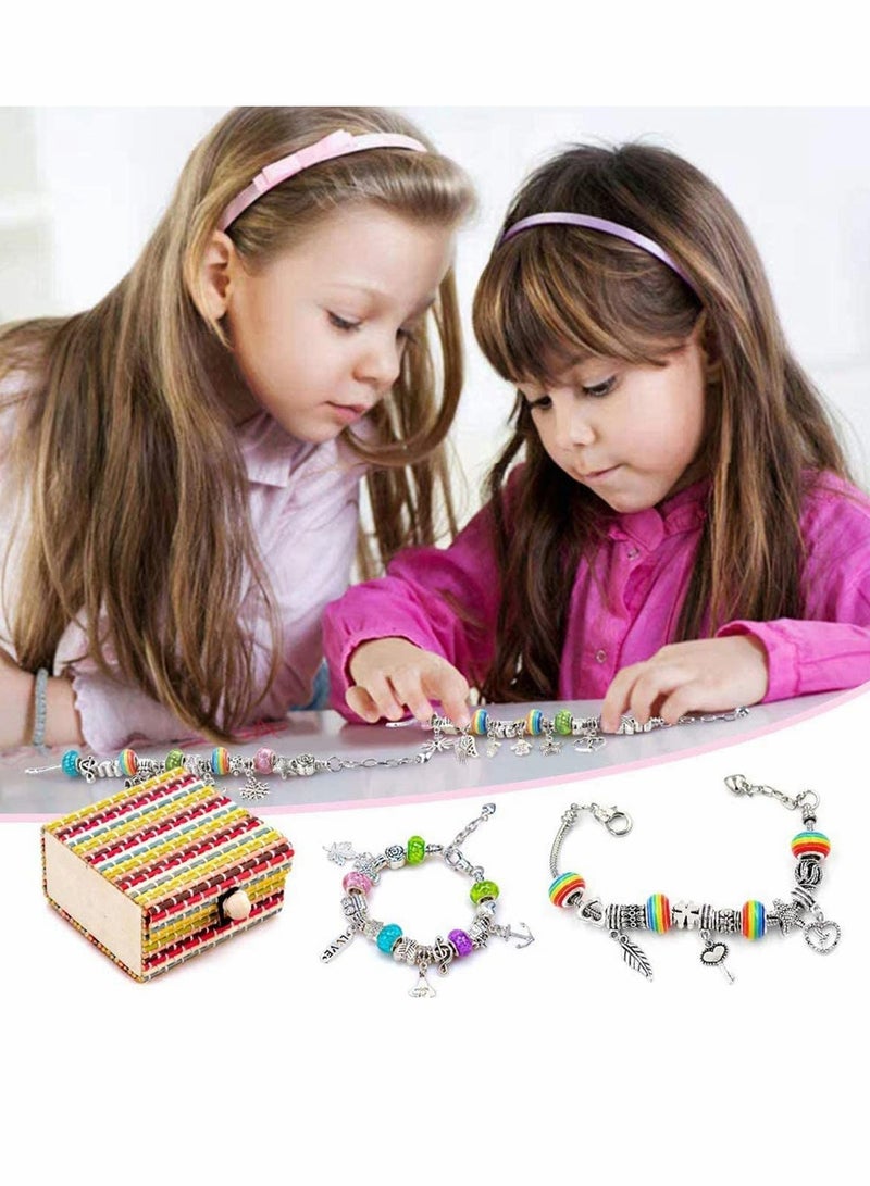 SOLARAE Bracelet Jewellery Making Kit for Girls, Diy Arts Craft Sets Kids Best Gift, and Crafts Friendship Age 8-12, Favor Girls - Image 5