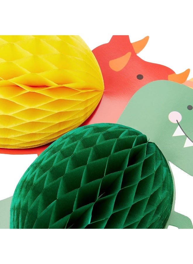 Amscan Dino-Mite Party Honeycomb Decorations 3pcs - Image 1