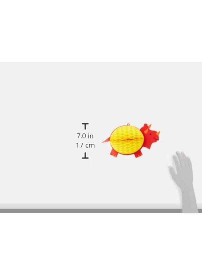 Amscan Dino-Mite Party Honeycomb Decorations 3pcs - Image 3