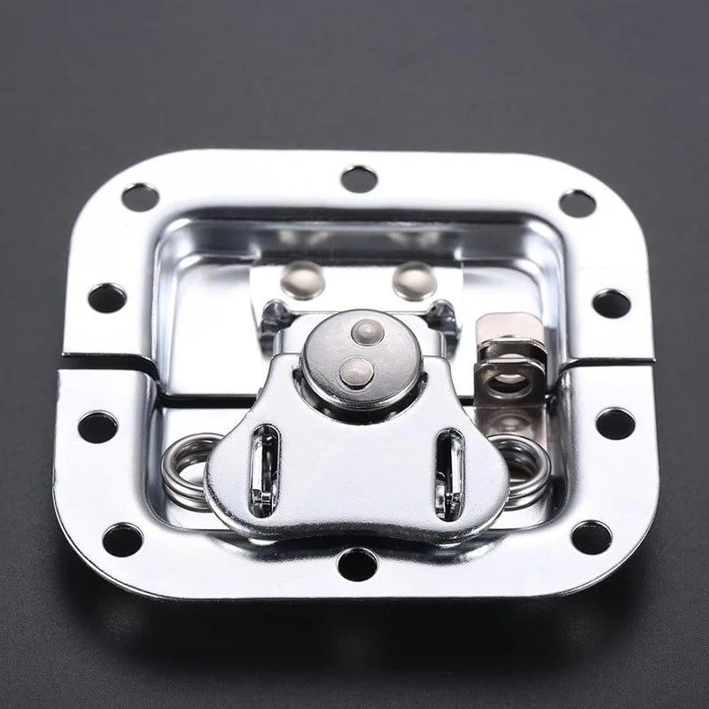 4 Sets 82mm x 77mm Butterfly Lock Hasp Latch Hardware Fitting for Tool Box Flight Case Padlockable - Image 4