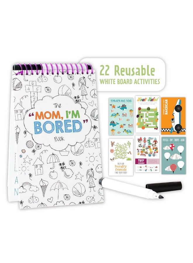 Squirrel Products Original I'm Bored Children's Activity Book, Dry Erase Road Trip Essentials for Kids, Screen Free Activities for Kids Ages 3 and Up - Image 1
