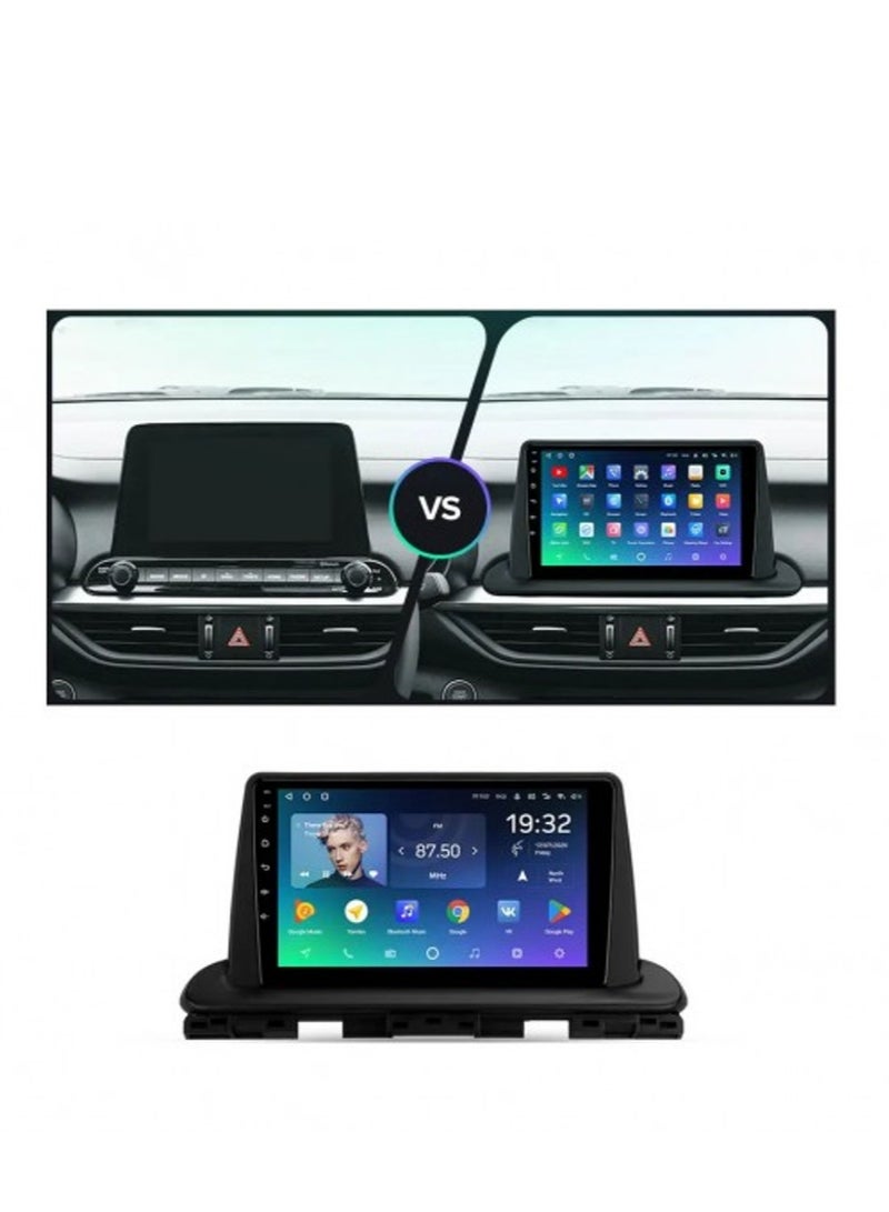 Kia Cerato screen from 2018 to 2022 is part of the car's infotainment system. It runs on Android and supports features like Apple CarPlay and Android Auto, allowing you to easily connect your smartphone. It also offers a high resolution of up to 1080 pixels, making it excellent for displaying information and maps clearly.
