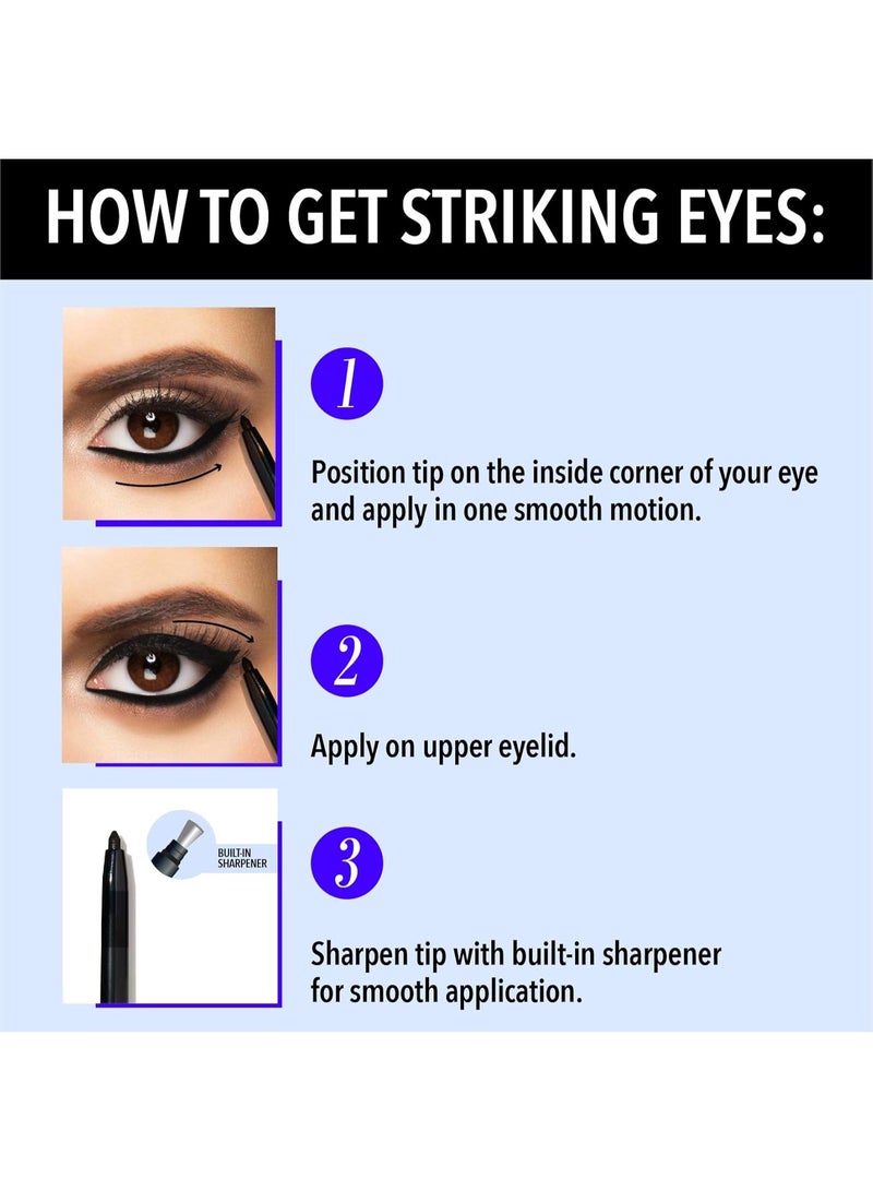 بلو هيفن قلم كحل أزرق داكن مكثف ٢X من بلو هيفن | يدوم حتى ١٢ ساعة | مقاوم للماء والتلطخ | غني بخلاصة الصبار المهدئ | لمسة نهائية غير لامعة | كحل طويل الأمد للنساء، ٠.٣٠ غرام - Image 3