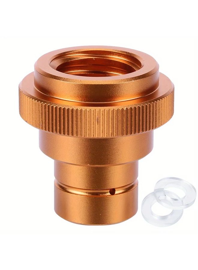 Golden Color Heavy Duty Brass CO2 Quick Connector Adapter Threaded Coupling - Image 1