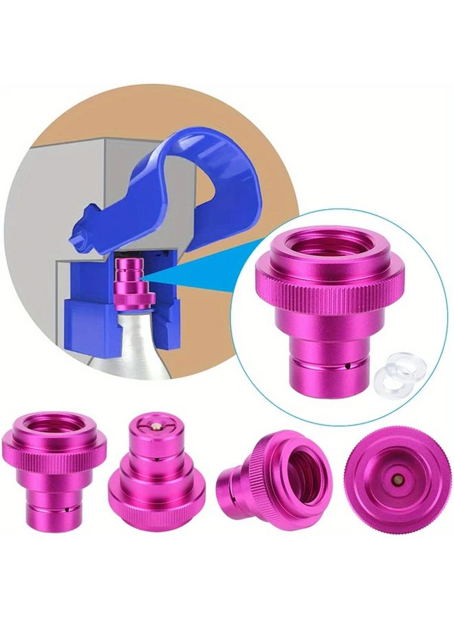 Golden Color Heavy Duty Brass CO2 Quick Connector Adapter Threaded Coupling - Image 3