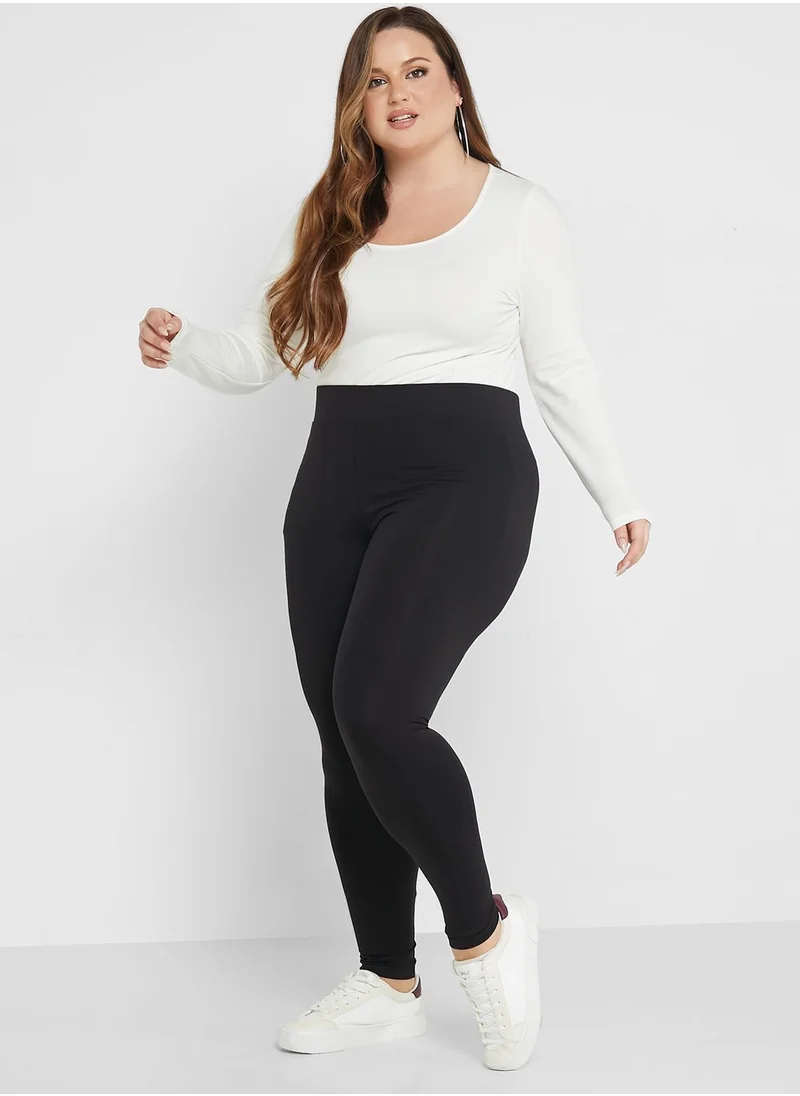 VERO MODA Curve Solid Leggings