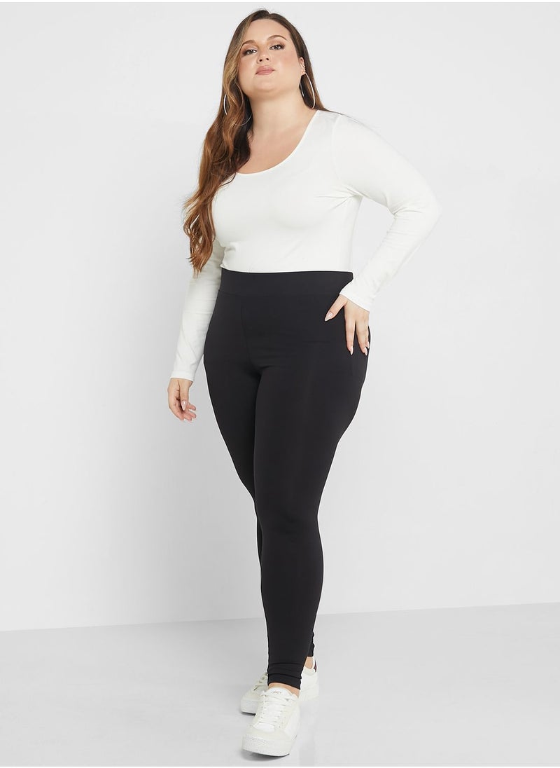 VERO MODA - Curve Solid Leggings - Image 1