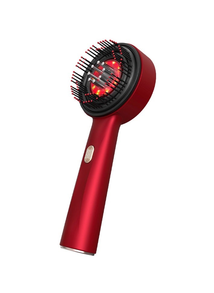 Electric Massage Comb, Vibration Red Light Therapy, Hair Growth Massage Scalp Brush Anti Hair Loss Liquid Oil Applicator
