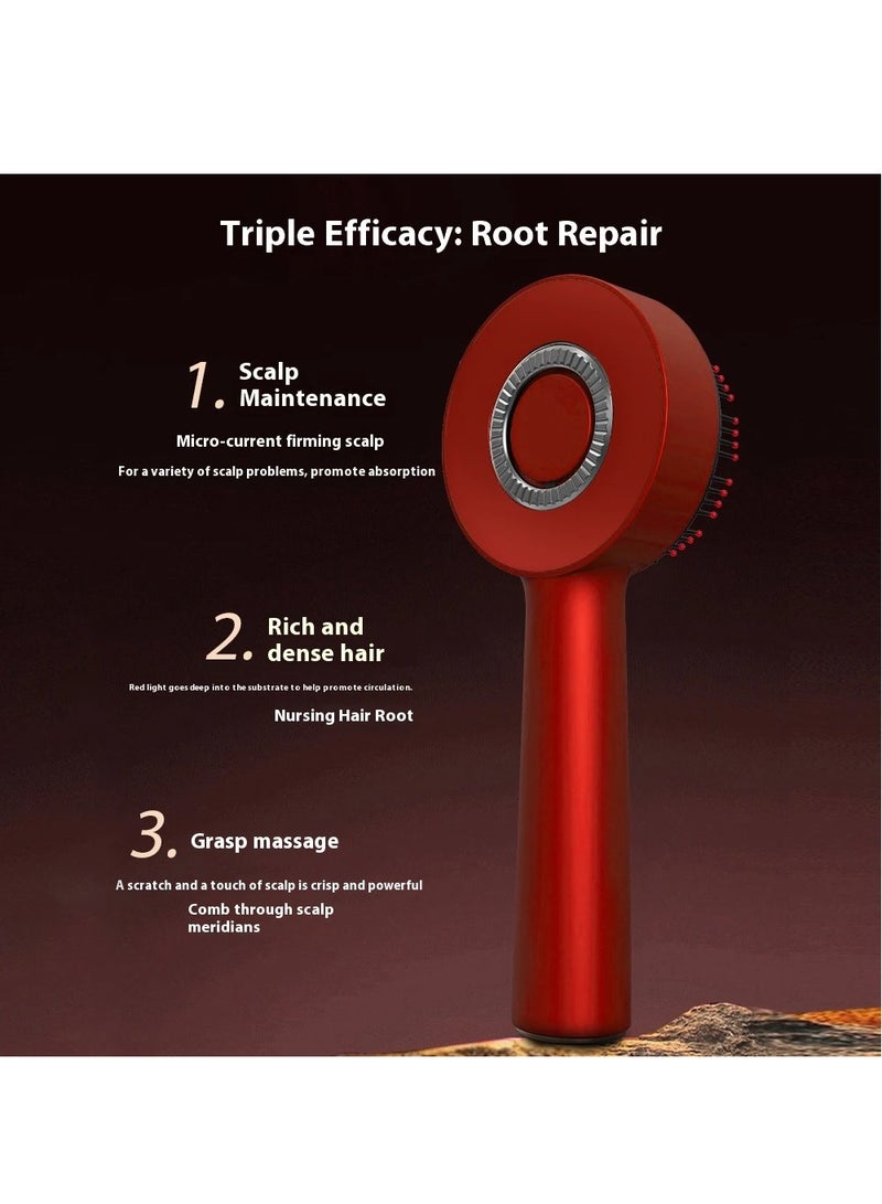 Electric Massage Comb, Vibration Red Light Therapy, Hair Growth Massage Scalp Brush Anti Hair Loss Liquid Oil Applicator - Image 3