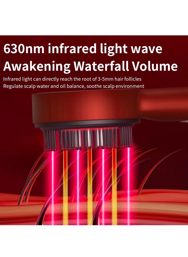 Electric Massage Comb, Vibration Red Light Therapy, Hair Growth Massage Scalp Brush Anti Hair Loss Liquid Oil Applicator - Image 5