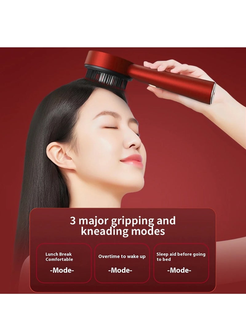 Electric Massage Comb, Vibration Red Light Therapy, Hair Growth Massage Scalp Brush Anti Hair Loss Liquid Oil Applicator - Image 4