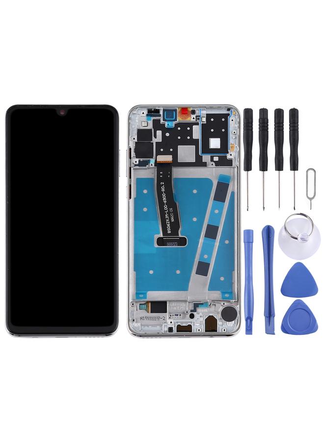 erorex Replacement OEM LCD Screen for Huawei P30 Lite RAM 4G / Standard Version Digitizer Full Assembly with Frame White - Image 2