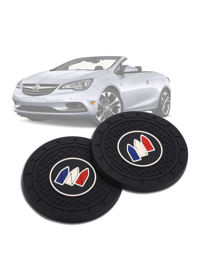 Liin Innovative Automotive Products Suitable For Round Car Cup Barrel Logo Graphic Display Car Coasters-Color:LINKEN  - Image 3