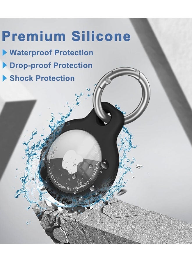 2 Pack Airtag Case with Keychain, Air Tag Case With Key Ring For Apple Tags, Airtags Cover For Wallet, Luggage, Cat, Dog, Pets, For Item Finder - Image 3