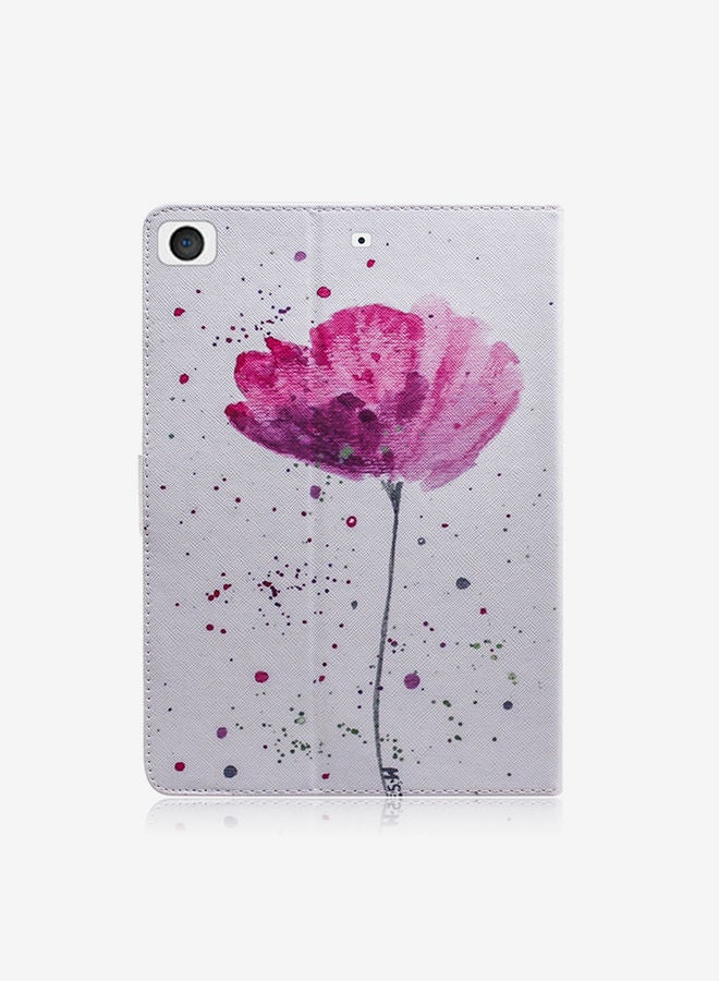 NIBEMINENT Purple Orchids Pattern Horizontal Flip Leather Case Cover With Holder For iPad Mini (2019) / 4 3 2 1 Multicolour - Image 2