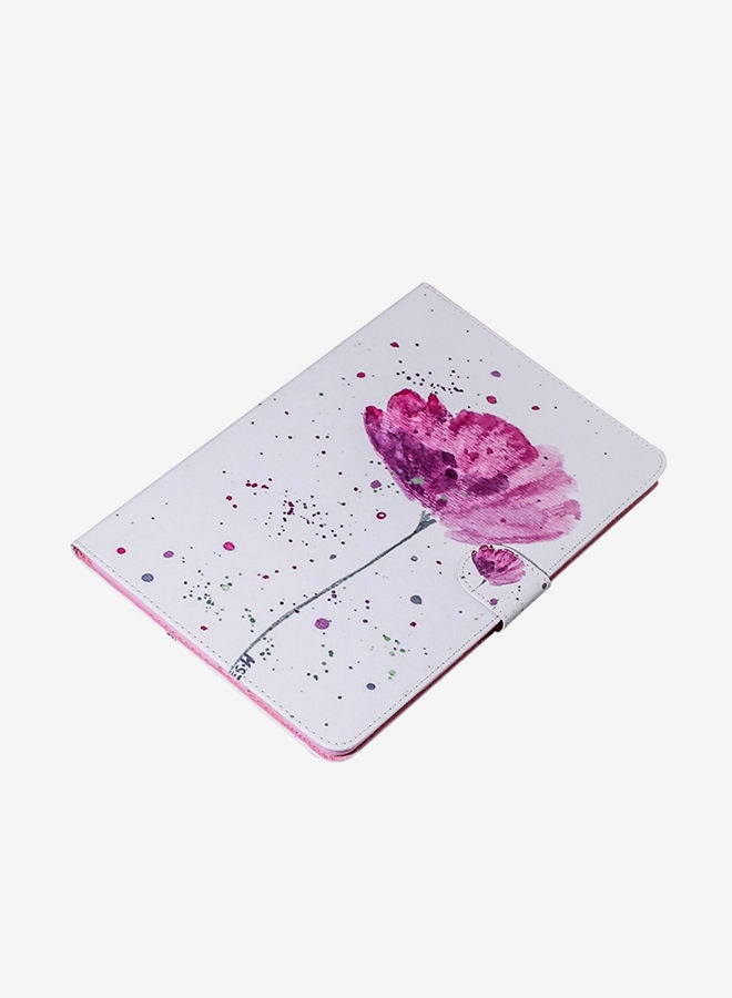 NIBEMINENT Purple Orchids Pattern Horizontal Flip Leather Case Cover With Holder For iPad Mini (2019) / 4 3 2 1 Multicolour - Image 3