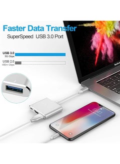 Generic USB Type-C to USB3 + HDMI + USB Type-C Adapter - Silver  - Image 5