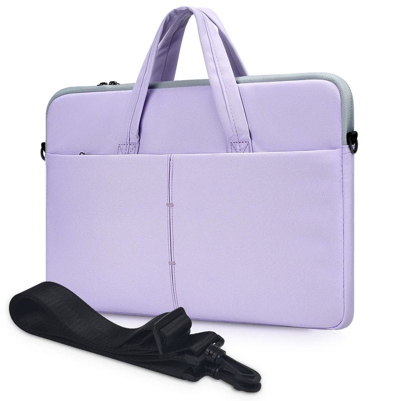 iKammo 13.3 14 Inch Laptop Shoulder Bag Sleeve Case For Dell Latitude 14/ Inspiron 14 5410  13.5-14.4 Surface Laptop Studio 6/5/4  Hp Lenovo Acer Asus Chromebook 14/ Stream 14/ Ideapad/Swift 3 Purple - Image 1