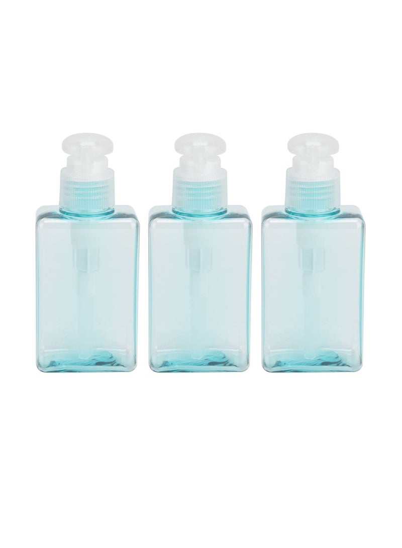 SYOSI 100ML Refillable Pump Bottle Dispenser, 3 Pack Portable Travel Containers Empty Shampoo Pump Bottles for Lotion, Shower Gel, Hand Soap  - Image 1
