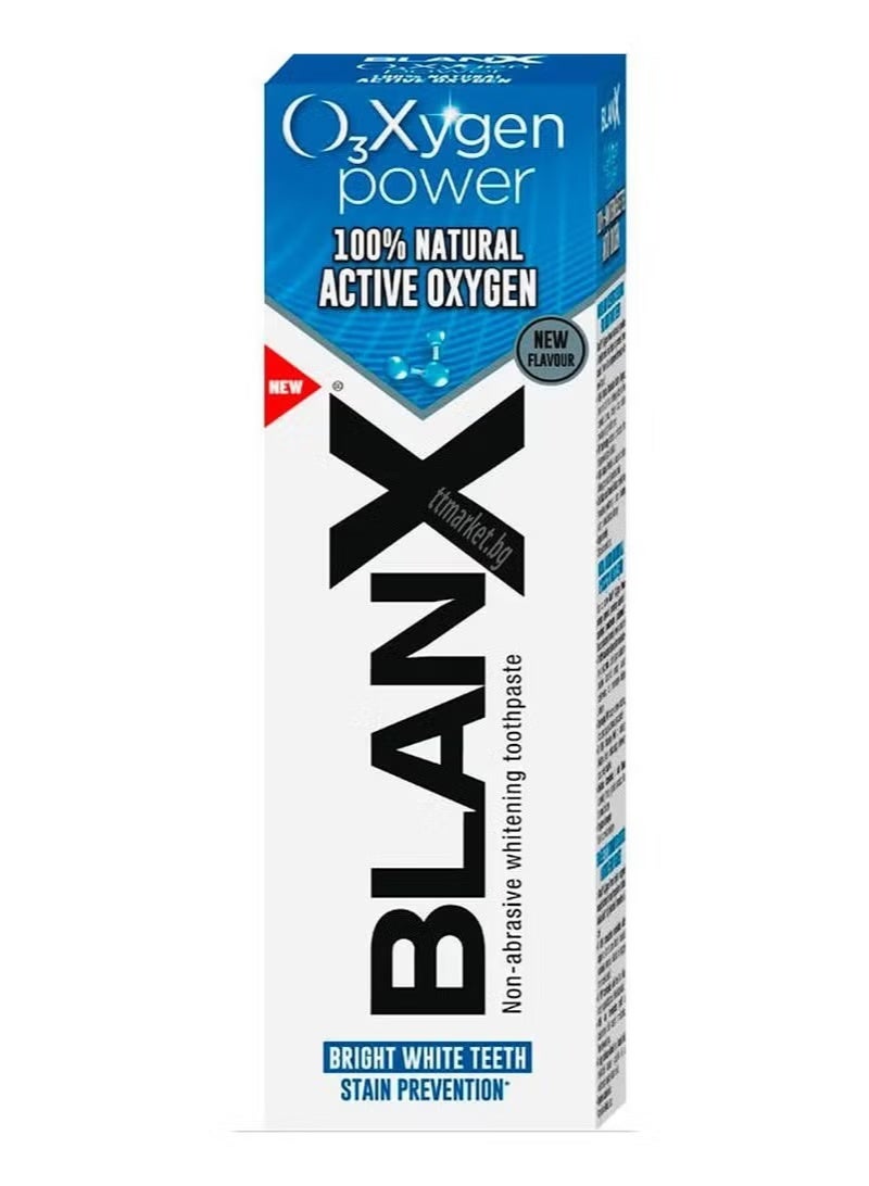 blanx O3X Oxygen Power Non-Abrasive Pro-Shine Whitening Toothpaste - 75 ml